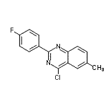CAS#: 885277-38-3, 4-Chloro-2-(4-fluorophenyl)-6-methylquinazoline
