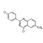 CAS 登录号：885277-69-0， 4-氯-2-(4-氯苯基)-6-甲基喹唑啉
