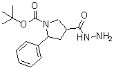 CAS#: 885277-93-0, 2-Methyl-2-propanyl 4-(hydrazinocarbonyl)-2-phenyl-1-pyrrolidinecarboxylate