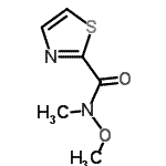 CAS 登录号：885278-18-2， N-甲氧基-N-甲基-1,3-噻唑-2-甲酰胺