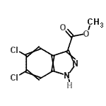 CAS#: 885278-48-8, Methyl 5,6-dichloro-1H-indazole-3-carboxylate
