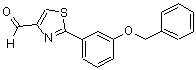 CAS#: 885278-72-8, 2-[3-(Benzyloxy)phenyl]-1,3-thiazole-4-carbaldehyde