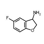 CAS#: 885280-83-1, 5-Fluoro-2,3-dihydro-1-benzofuran-3-amine