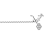 CAS 登录号:88555-56-0, 4-氧代-2-(1-芘基氧基)-3-(三十烷酰基氧基)壬基2-(三甲基铵基)乙基磷酸酯