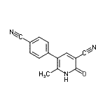 CAS#: 88594-78-9, 5-(4-Cyanophenyl)-6-methyl-2-oxo-1,2-dihydro-3-pyridinecarbonitrile