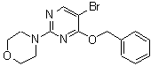 CAS#: 885952-23-8, 4-[4-(Benzyloxy)-5-bromo-2-pyrimidinyl]morpholine