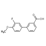 CAS#: 885964-80-7, 3'-Fluoro-4'-methoxy-3-biphenylcarboxylic acid