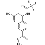 CAS 登录号：886360-56-1， 3-[4-(甲氧羰基)苯基]-3-[(三氟乙酰基)氨基]丙酸