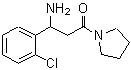 CAS#: 886362-98-7, 3-Amino-3-(2-chlorophenyl)-1-(1-pyrrolidinyl)-1-propanone