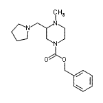 CAS#: 886363-00-4, Benzyl 4-methyl-3-(1-pyrrolidinylmethyl)-1-piperazinecarboxylate