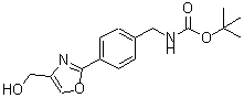 CAS#: 886363-38-8, 2-Methyl-2-propanyl {4-[4-(hydroxymethyl)-1,3-oxazol-2-yl]benzyl}carbamate