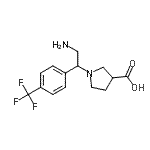 CAS#: 886364-10-9, 1-{2-Amino-1-[4-(trifluoromethyl)phenyl]ethyl}-3-pyrrolidinecarboxylic acid