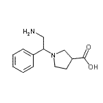 CAS#: 886364-11-0, 1-(2-Amino-1-phenylethyl)-3-pyrrolidinecarboxylic acid