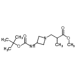 CAS#: 886364-58-5, Methyl 2-methyl-3-[3-({[(2-methyl-2-propanyl)oxy]carbonyl}amino)-1-azetidinyl]propanoate