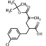 CAS 登录号：886364-77-8， 2-(3-氯苄基)-3-(甲基{[(2-甲基-2-丙基)氧基]羰基}氨基)丙酸