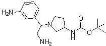 CAS#: 886365-13-5, 2-Methyl-2-propanyl {1-[2-amino-1-(3-aminophenyl)ethyl]-3-pyrrolidinyl}carbamate