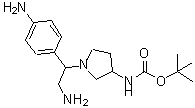 CAS#: 886365-35-1, 2-Methyl-2-propanyl {1-[2-amino-1-(4-aminophenyl)ethyl]-3-pyrrolidinyl}carbamate