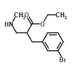 CAS 登录号：886366-12-7， 乙基2-(3-溴苄基)-3-(甲基氨基)丙酸酯