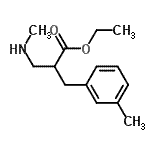 CAS#: 886366-15-0, Ethyl 3-(methylamino)-2-(3-methylbenzyl)propanoate