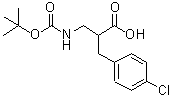 CAS#: 886366-43-4, 2-(4-Chlorobenzyl)-3-({[(2-methyl-2-propanyl)oxy]carbonyl}amino)propanoic acid