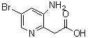 CAS 登录号：886373-11-1， (3-氨基-5-溴-2-吡啶基)乙酸