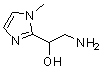 CAS 登录号：886496-98-6， 2-氨基-1-(1-甲基-1H-咪唑-2-基)乙醇