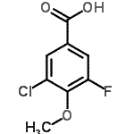 CAS#: 886497-22-9, 3-Chloro-5-fluoro-4-methoxybenzoic acid