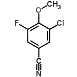 CAS#: 886497-30-9, 3-Chloro-5-fluoro-4-methoxybenzonitrile