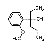 CAS 登录号：886685-28-5， 3-(2-甲氧基苯基)-3-甲基-1-戊胺