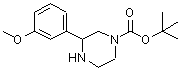 CAS#: 886768-09-8, 2-Methyl-2-propanyl 3-(3-methoxyphenyl)-1-piperazinecarboxylate