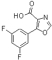 CAS#: 887267-63-2, 5-(3,5-Difluorophenyl)-1,3-oxazole-4-carboxylic acid