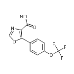 CAS#: 887267-64-3, 5-[4-(Trifluoromethoxy)phenyl]-1,3-oxazole-4-carboxylic acid