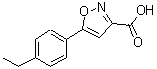 CAS 登录号：887360-50-1， 5-(4-乙基苯基)-1,2-恶唑-3-羧酸