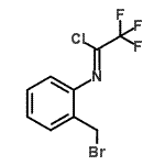 CAS 登录号：887497-69-0， N-[2-(溴甲基)苯基]-2,2,2-三氟亚氨乙酰基氯化物
