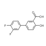 CAS#: 887576-75-2, 3',4'-Difluoro-4-hydroxy-3-biphenylcarboxylic acid