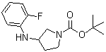 CAS#: 887578-54-3, 2-Methyl-2-propanyl 3-[(2-fluorophenyl)amino]-1-pyrrolidinecarboxylate