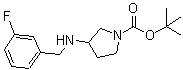 CAS 登录号：887578-67-8， 3-[(3-氟苄基)氨基]-1-吡咯烷羧酸叔丁酯