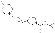 CAS#: 887579-14-8, 2-Methyl-2-propanyl 3-{[2-(4-methyl-1-piperazinyl)ethyl]amino}-1-pyrrolidinecarboxylate