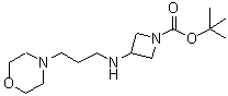 CAS 登录号：887581-03-5， 3-{[3-(4-吗啉基)丙基]氨基}-1-吖丁啶羧酸叔丁酯