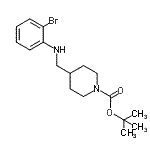 CAS#: 887581-51-3, 2-Methyl-2-propanyl 4-{[(2-bromophenyl)amino]methyl}-1-piperidinecarboxylate