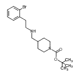 CAS#: 887581-97-7, 2-Methyl-2-propanyl 4-({[2-(2-bromophenyl)ethyl]amino}methyl)-1-piperidinecarboxylate