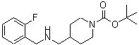 CAS#: 887582-43-6, 2-Methyl-2-propanyl 4-{[(2-fluorobenzyl)amino]methyl}-1-piperidinecarboxylate