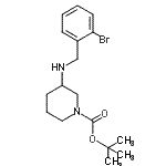 CAS 登录号：887584-29-4， 2-甲基-2-丙基3-[(2-溴苄基)氨基]-1-哌啶羧酸酯