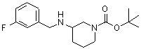 CAS 登录号：887584-89-6， 3-[(3-氟苄基)氨基]-1-哌啶羧酸叔丁酯