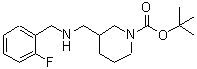 CAS#: 887587-48-6, 2-Methyl-2-propanyl 3-{[(2-fluorobenzyl)amino]methyl}-1-piperidinecarboxylate