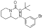 CAS#: 887587-63-5, 2-Methyl-2-propanyl 2-{[(3-bromophenyl)amino]methyl}-1-piperidinecarboxylate