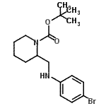 CAS#: 887587-68-0, 2-Methyl-2-propanyl 2-{[(4-bromophenyl)amino]methyl}-1-piperidinecarboxylate