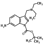 CAS#: 887590-89-8, 2-Methyl-2-propanyl 6-amino-3-[(diethylamino)methyl]-1H-indazole-1-carboxylate