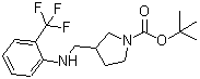CAS#: 887591-06-2, 2-Methyl-2-propanyl 3-({[2-(trifluoromethyl)phenyl]amino}methyl)-1-pyrrolidinecarboxylate