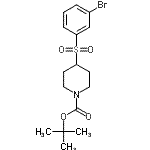 CAS#: 887591-23-3, 2-Methyl-2-propanyl 4-[(3-bromophenyl)sulfonyl]-1-piperidinecarboxylate